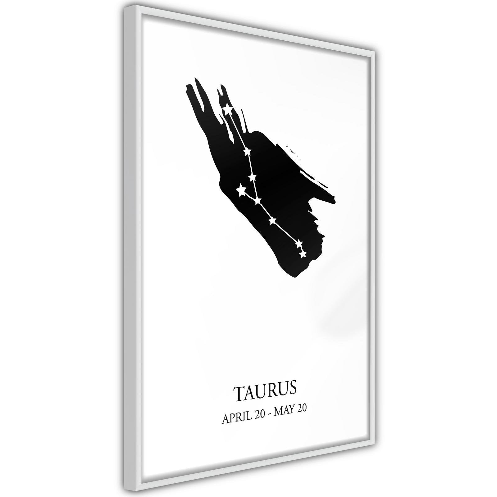 Inramad Poster / Tavla - Zodiac: Taurus I-Poster Inramad-Artgeist-peaceofhome.se