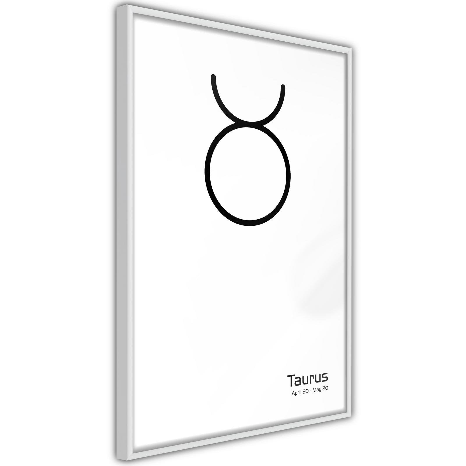 Inramad Poster / Tavla - Zodiac: Taurus II-Poster Inramad-Artgeist-peaceofhome.se