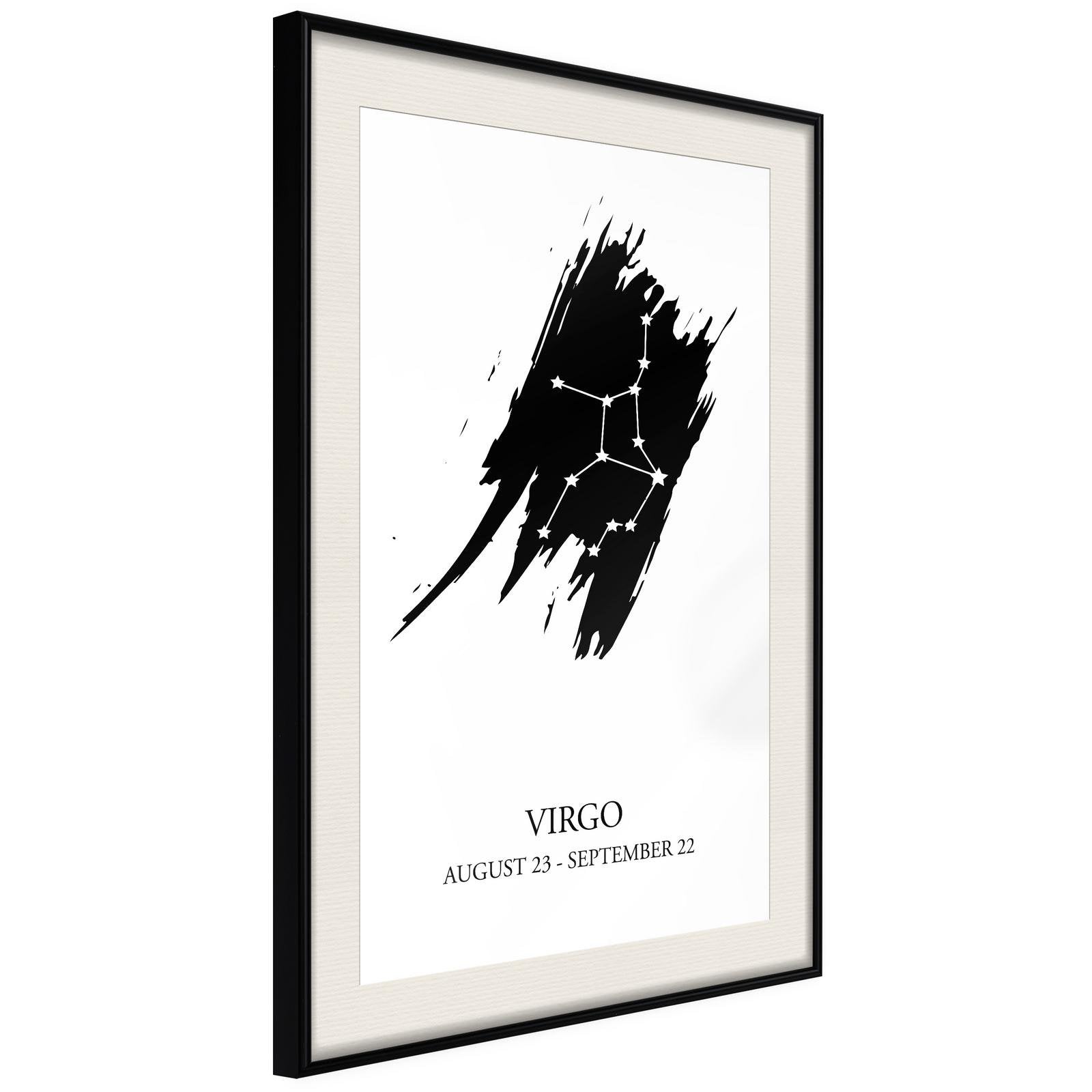 Inramad Poster / Tavla - Zodiac: Virgo I-Poster Inramad-Artgeist-peaceofhome.se