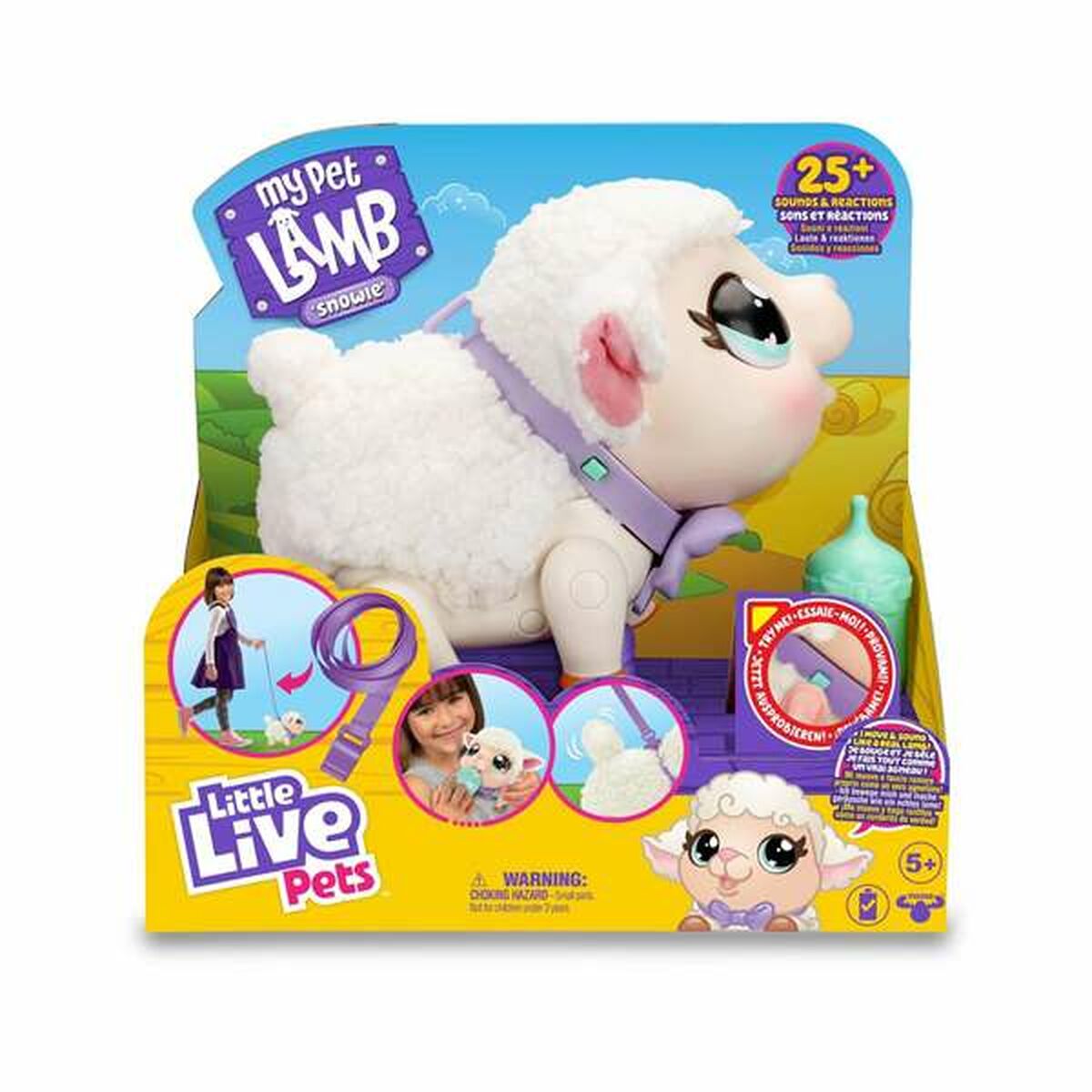 Interaktiv leksak Famosa Snowie Little Live Pets 23,5 cm Lamm-Bagage, påsar-Famosa-peaceofhome.se