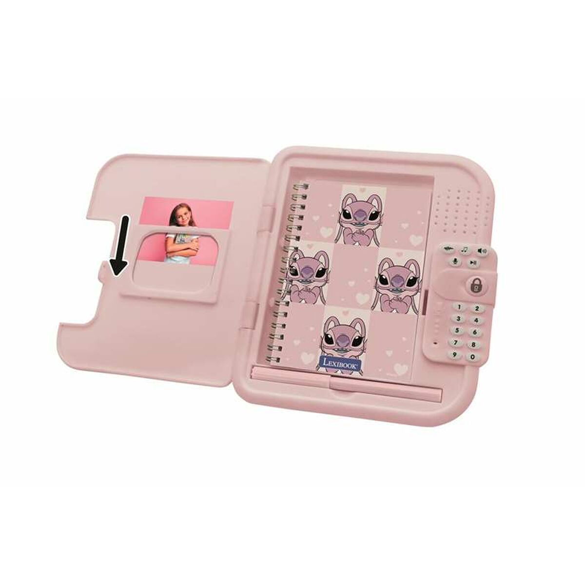 Interaktiv leksak Stitch Angel Rosa Dagbok-Leksaker och spel, Elektroniska leksaker-Stitch-peaceofhome.se