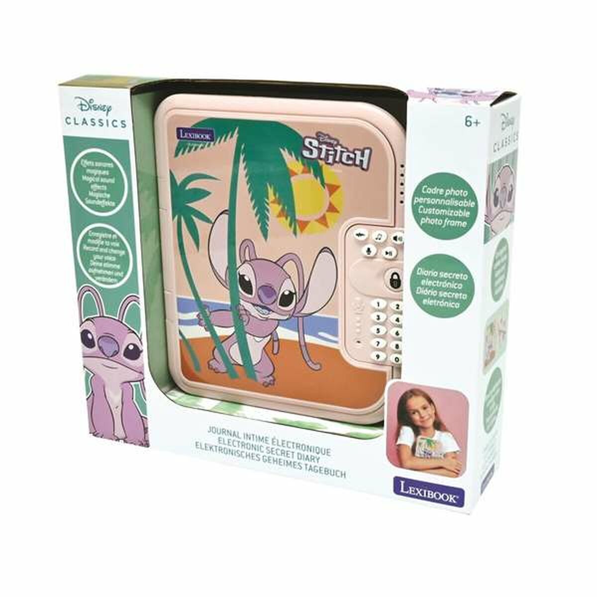 Interaktiv leksak Stitch Angel Rosa Dagbok-Leksaker och spel, Elektroniska leksaker-Stitch-peaceofhome.se