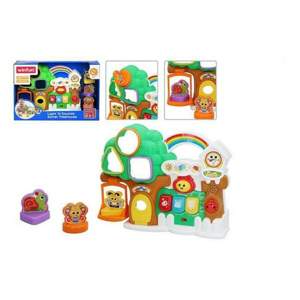 Interaktiv leksak WinFun Sorter Treehouse Winfun 32 x 24,5 x 7 cm-Bebis, Leksaker för småbarn-Winfun-peaceofhome.se