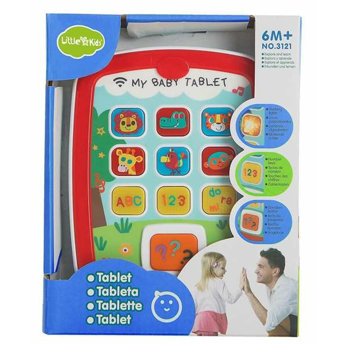 Interaktiv leksak för småbarn My Baby Tablet 18 x 14 x 3 cm-Bebis, Leksaker för småbarn-BigBuy Kids-peaceofhome.se