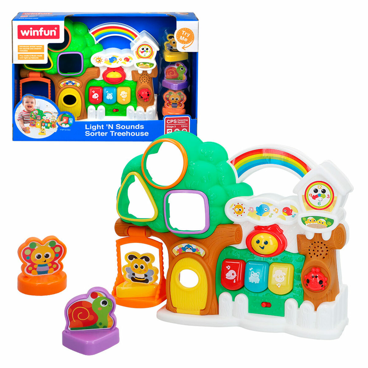 Interaktiv leksak för småbarn Winfun Hus 32 x 24,5 x 7 cm (6 antal)