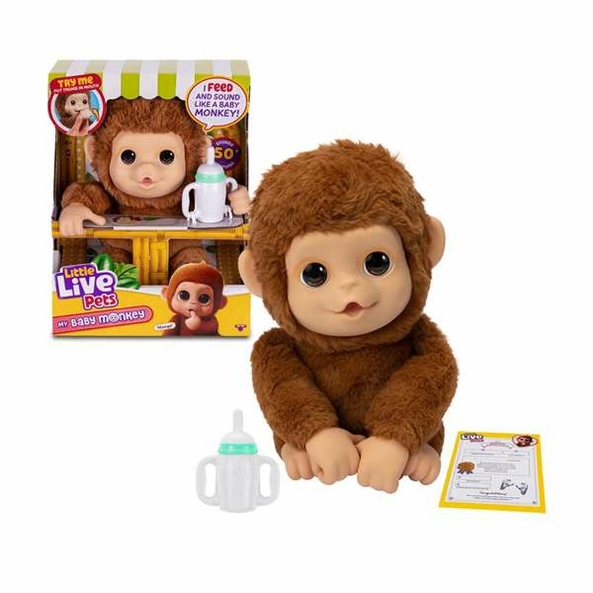 Interaktivt Husdjur Famosa My Baby Monkey Little Live Pets-Leksaker och spel, Elektroniska leksaker-Famosa-peaceofhome.se