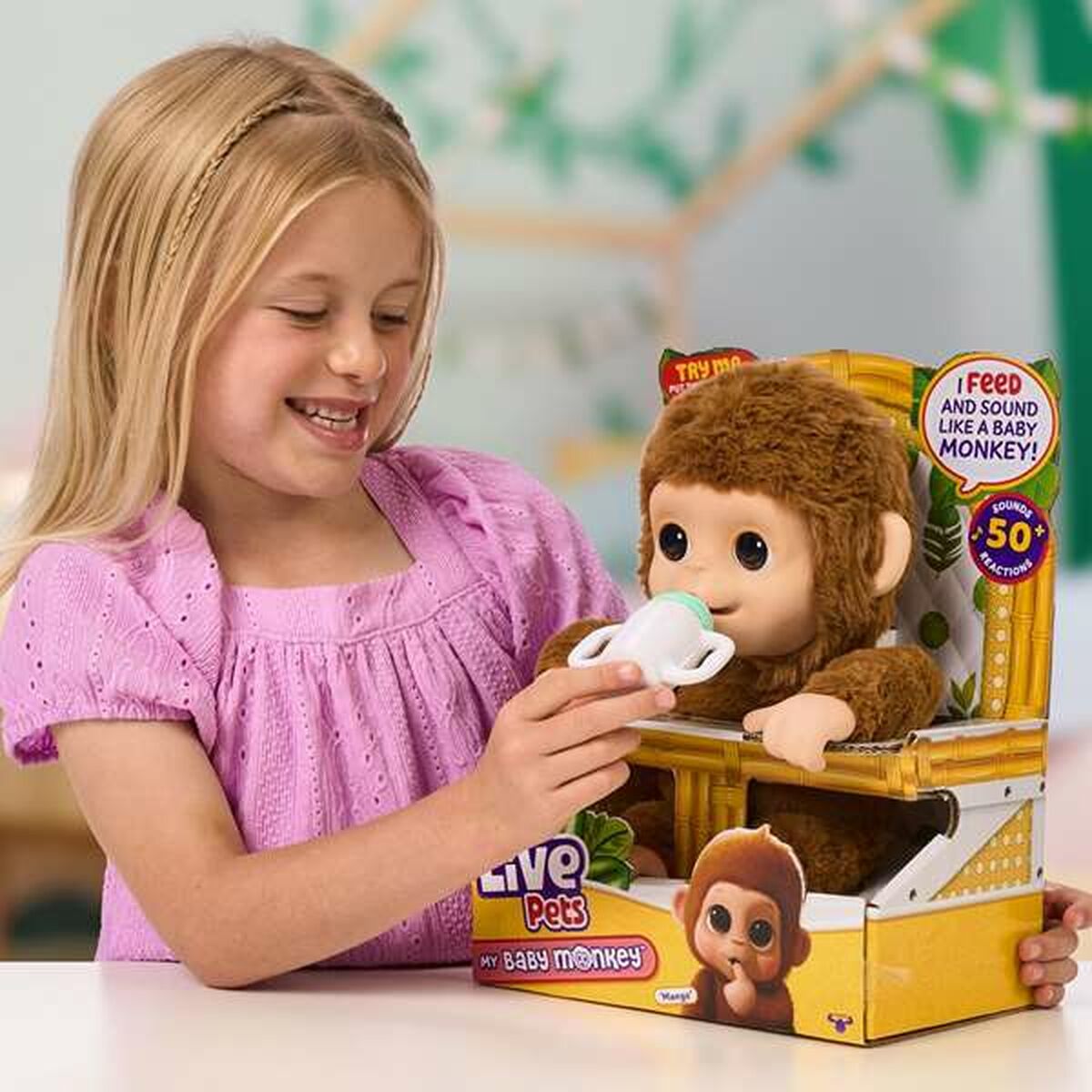 Interaktivt Husdjur Famosa My Baby Monkey Little Live Pets-Leksaker och spel, Elektroniska leksaker-Famosa-peaceofhome.se