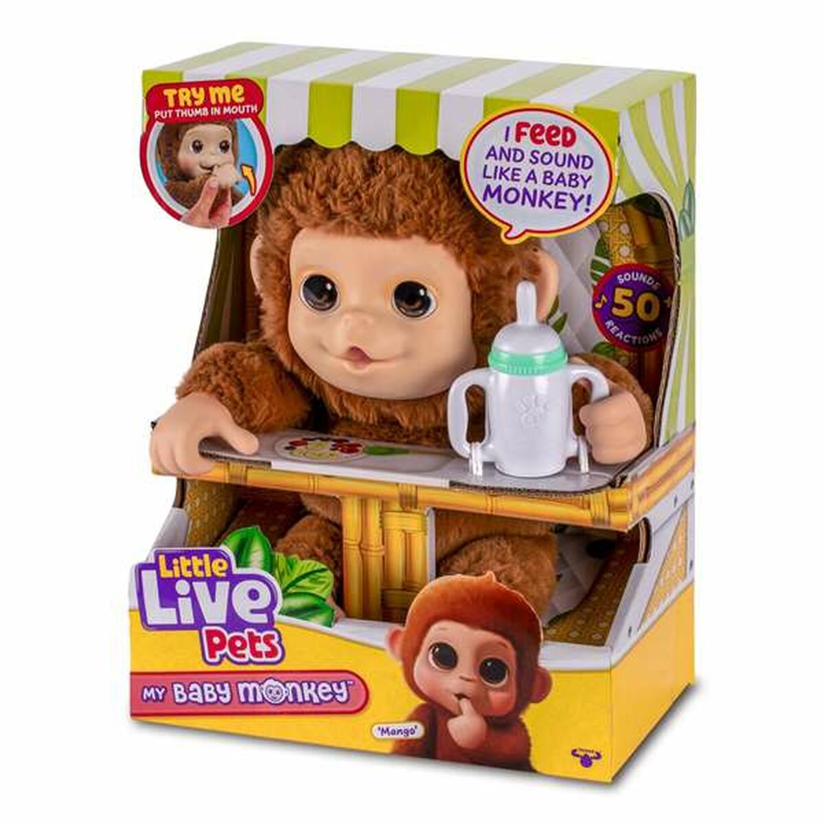 Interaktivt Husdjur Famosa My Baby Monkey Little Live Pets-Leksaker och spel, Elektroniska leksaker-Famosa-peaceofhome.se