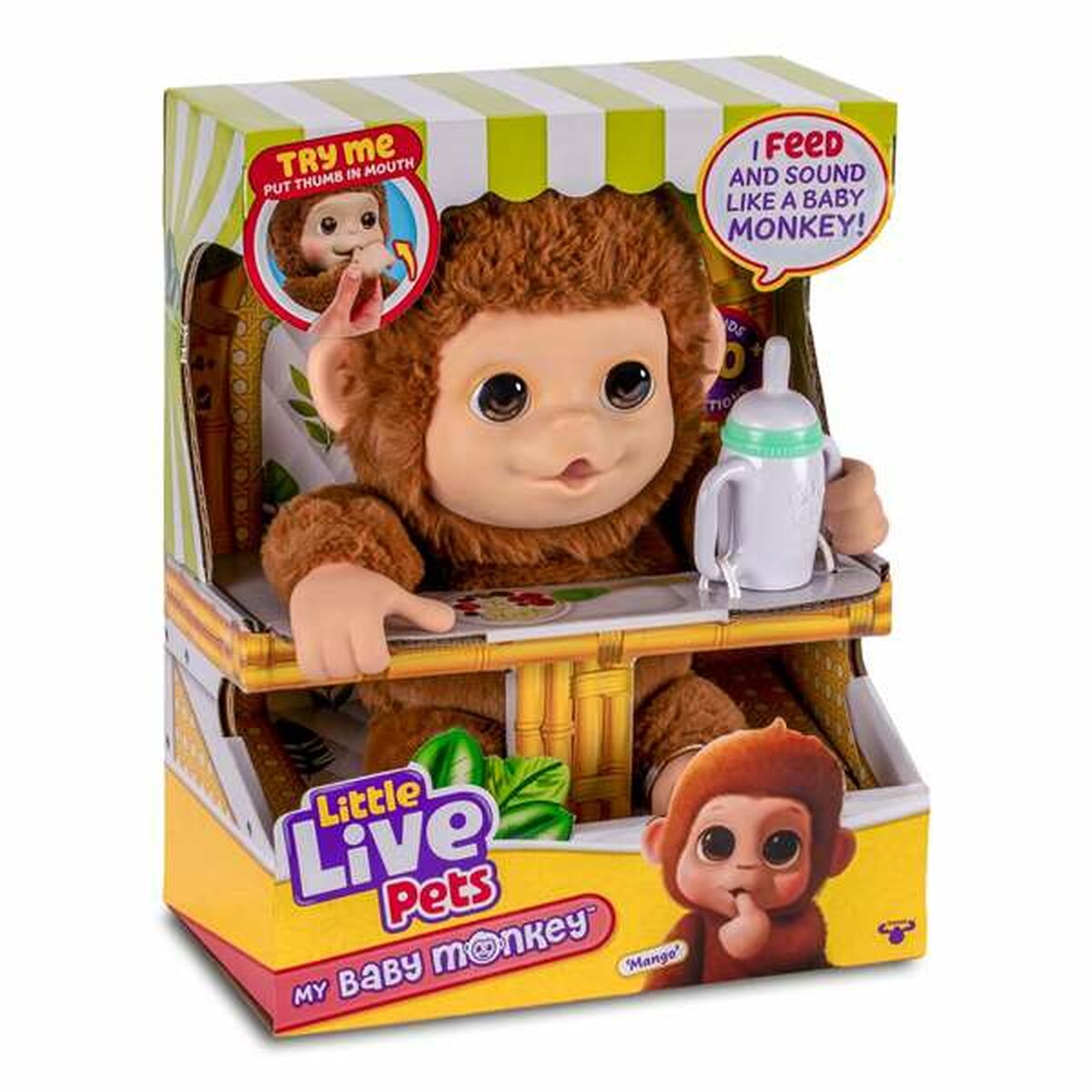 Interaktivt Husdjur Famosa My Baby Monkey Little Live Pets-Leksaker och spel, Elektroniska leksaker-Famosa-peaceofhome.se