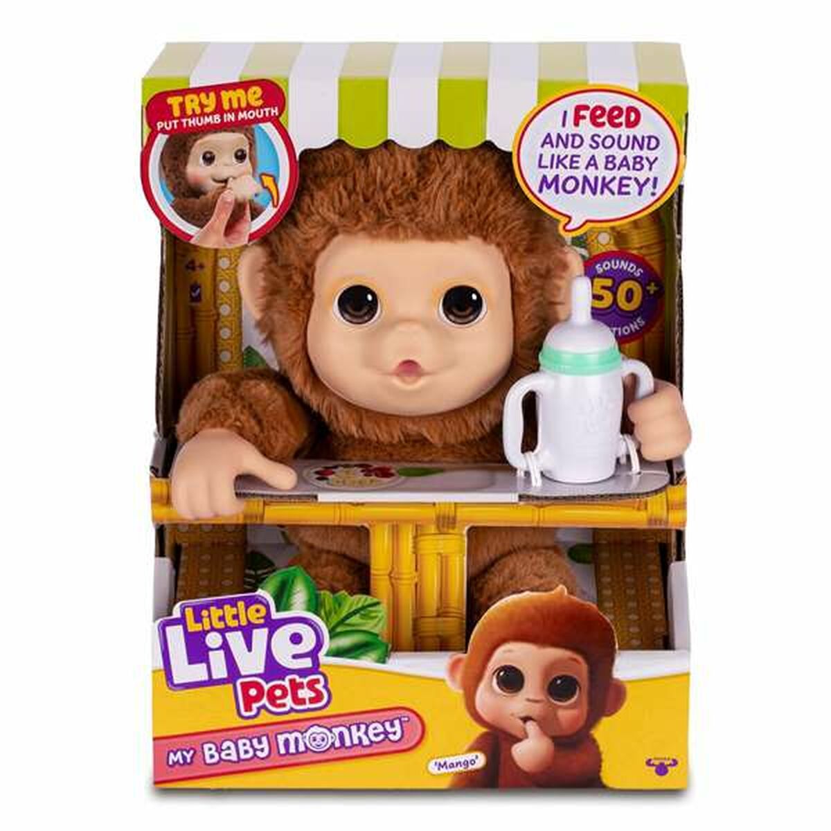 Interaktivt Husdjur Famosa My Baby Monkey Little Live Pets-Leksaker och spel, Elektroniska leksaker-Famosa-peaceofhome.se