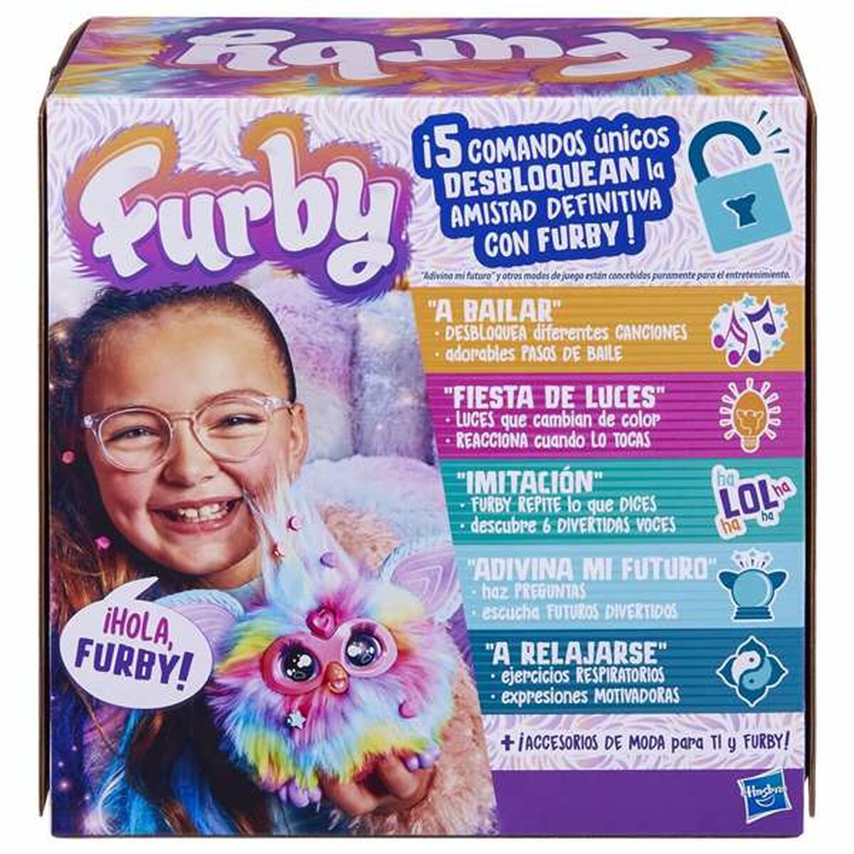 Interaktivt Husdjur Hasbro Furby Tie Dye 13 x 23 x 23 cm-Leksaker och spel, Elektroniska leksaker-Hasbro-peaceofhome.se