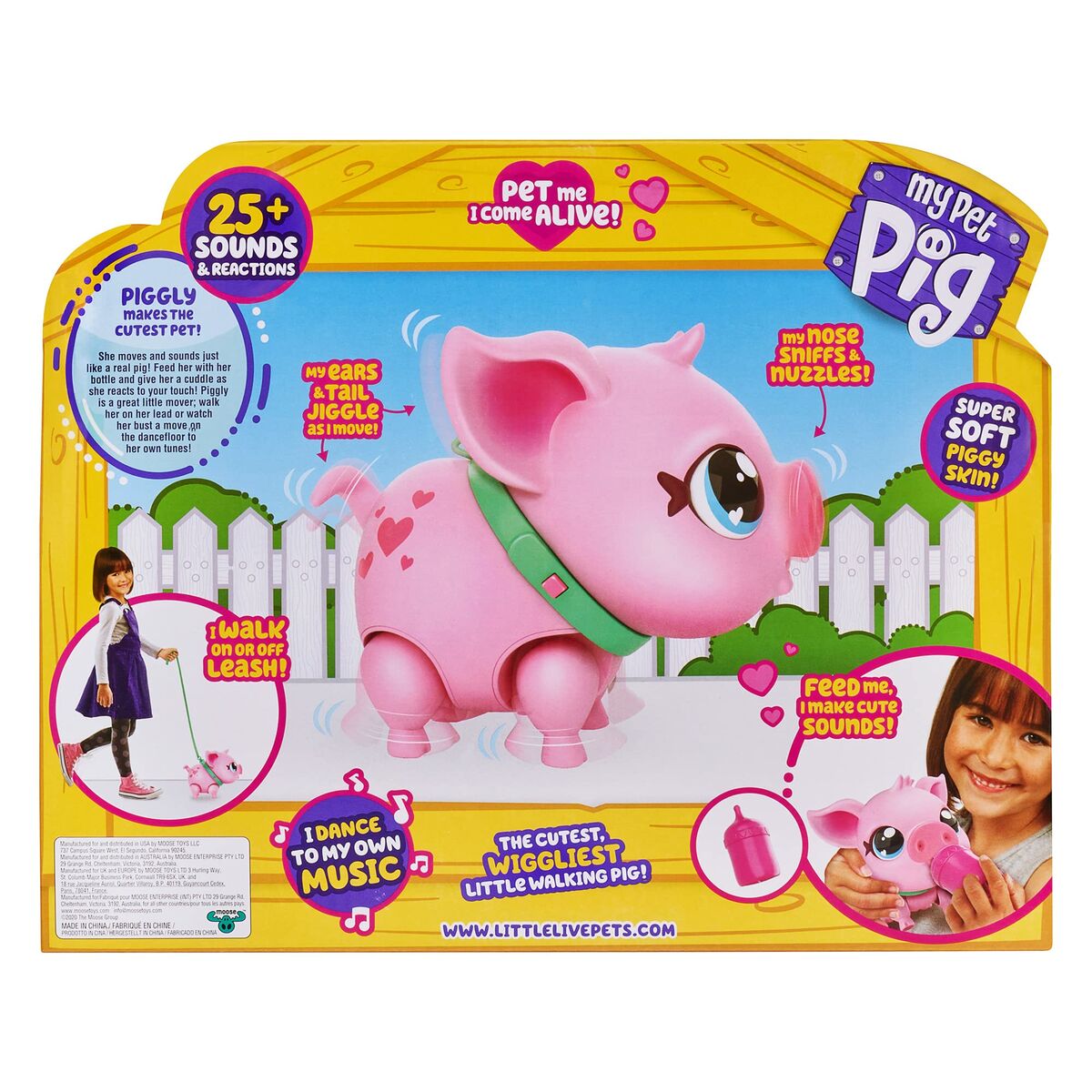 Interaktivt Husdjur Moose Gris 30 cm-Leksaker och spel, Elektroniska leksaker-Moose-peaceofhome.se