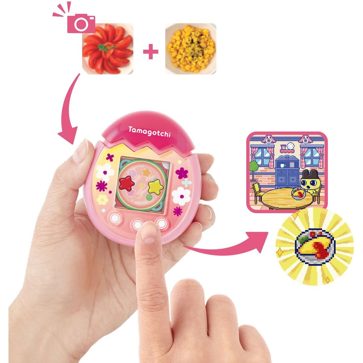 Interaktivt Husdjur Tamagotchi Färg Touch-kontroll-Leksaker och spel, Elektroniska leksaker-Tamagotchi-peaceofhome.se