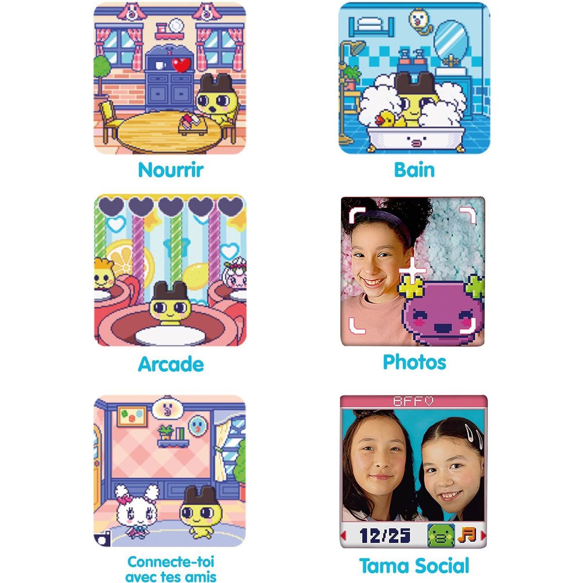 Interaktivt Husdjur Tamagotchi Färg Touch-kontroll-Leksaker och spel, Elektroniska leksaker-Tamagotchi-peaceofhome.se