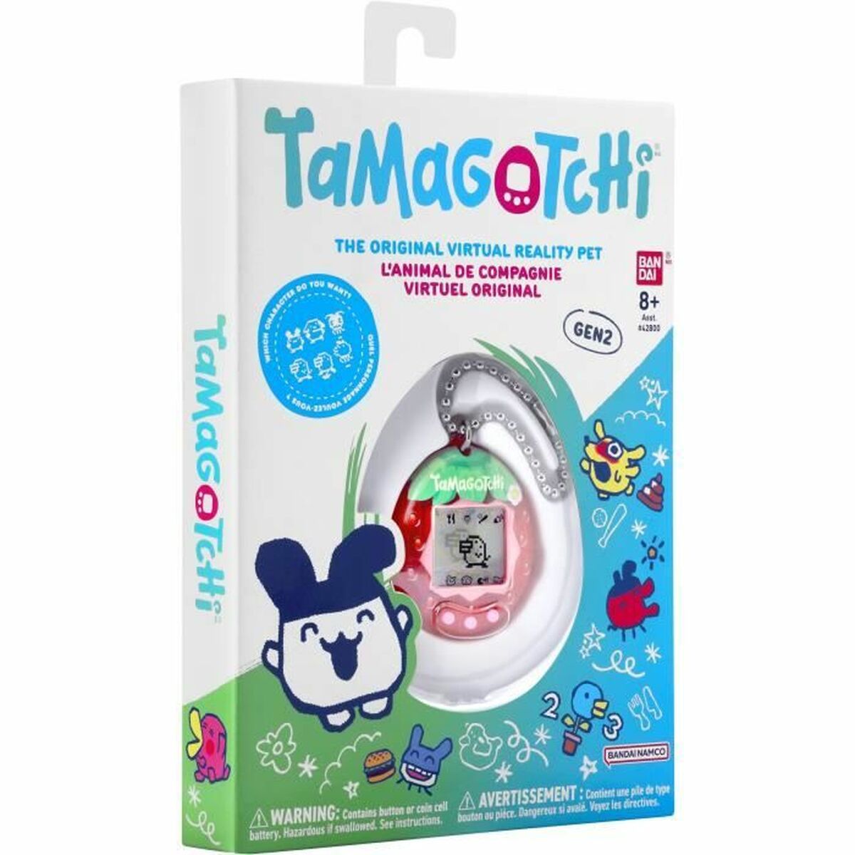 Interaktivt Husdjur Tamagotchi Fresh Strawberry-Leksaker och spel, Elektroniska leksaker-Tamagotchi-peaceofhome.se