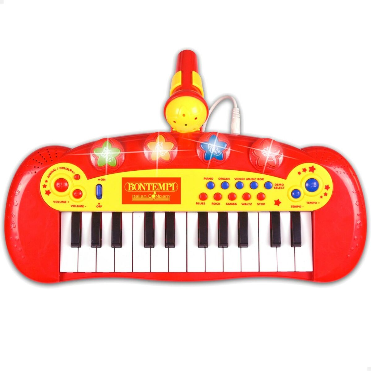 Interaktivt piano för bebisar Bontempi Barn Mikrofon 33 x 13 x 19,5 cm (6 antal)-Leksaker och spel, Barns Musikinstrument-Bontempi-peaceofhome.se