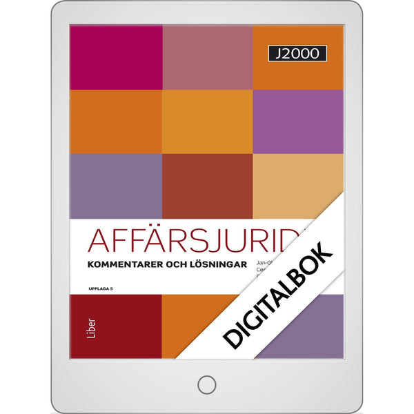 J2000 Affärsjuridik Kommentarer och lösningar Digitalbok (12 mån)-Digitala böcker-Liber-peaceofhome.se