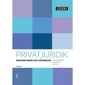 J2000 Privatjuridik Kommentarer och lösningar Digitalbok (12 mån)-Digitala böcker-Liber-peaceofhome.se