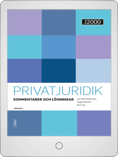 J2000 Privatjuridik Kommentarer och lösningar Onlinebok-Digitala böcker-Liber-peaceofhome.se