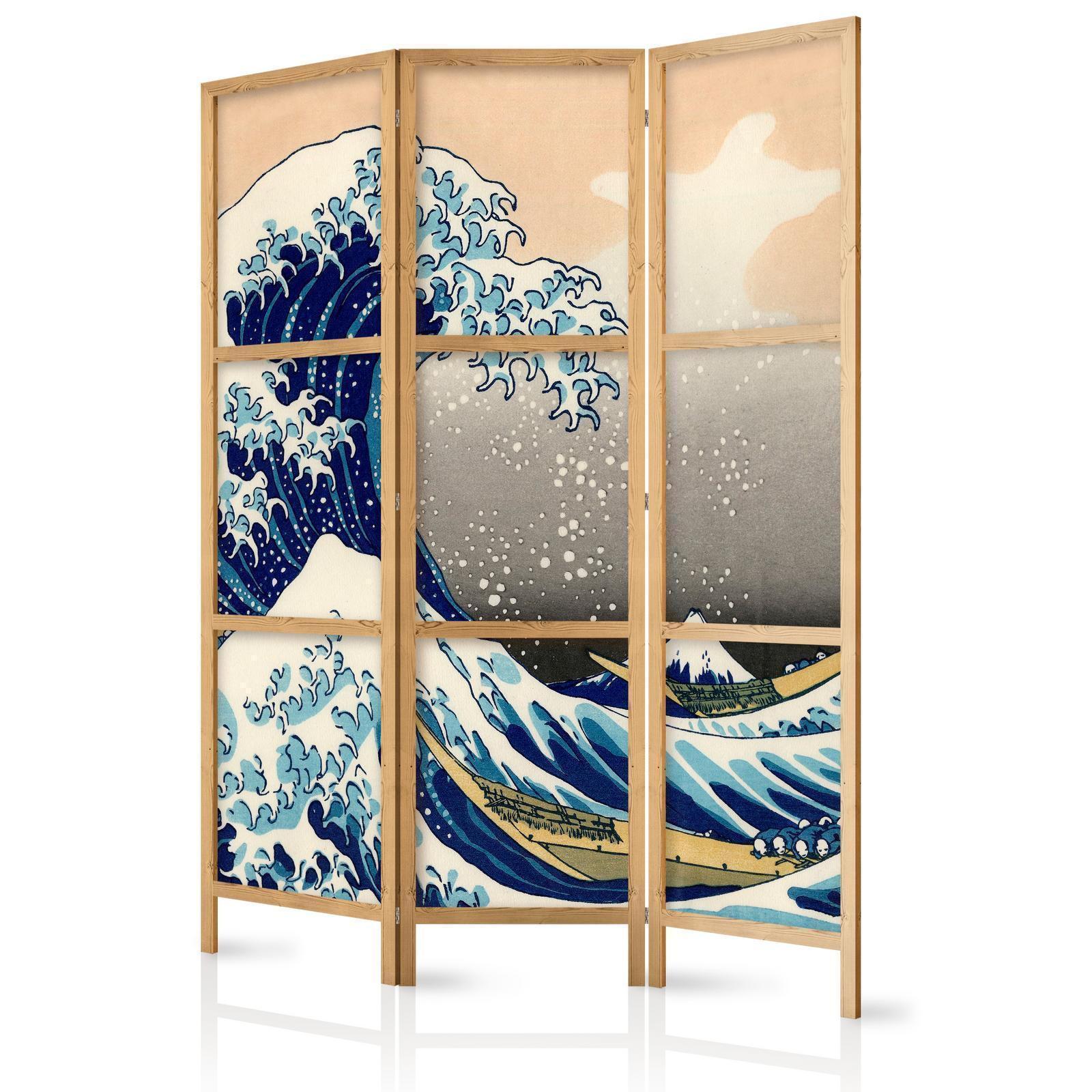 Japansk rumsavdelare - Great Wave in Kanagawa I-Japanska rumsavdelare-Artgeist-peaceofhome.se