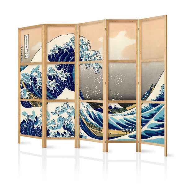 Japansk rumsavdelare - Great Wave in Kanagawa II-Japanska rumsavdelare-Artgeist-peaceofhome.se