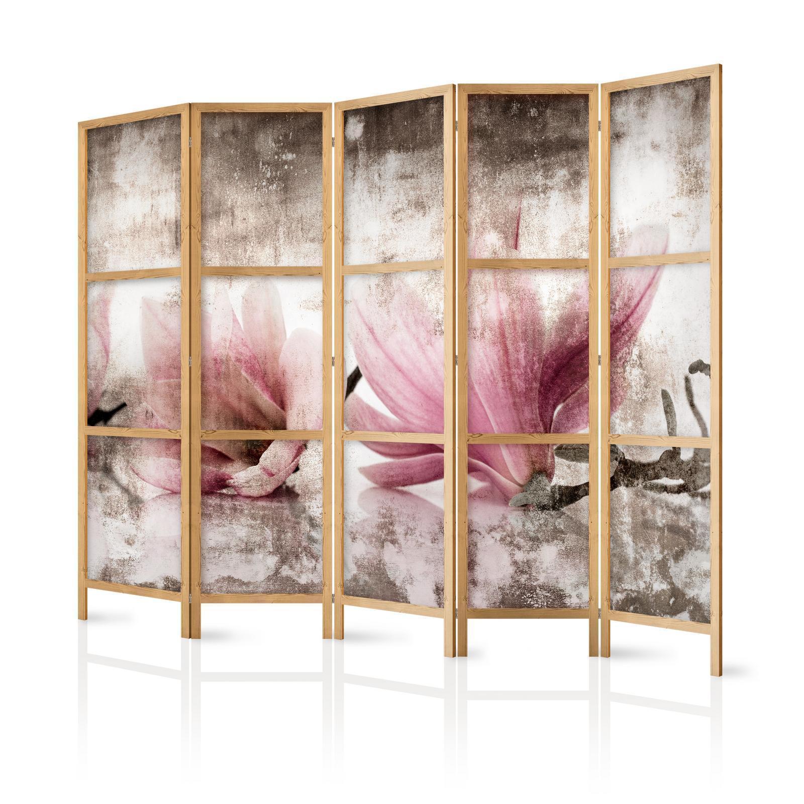 Japansk rumsavdelare - Retro Magnolias II-Japanska rumsavdelare-Artgeist-peaceofhome.se