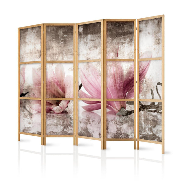 Japansk rumsavdelare - Retro Magnolias II-Japanska rumsavdelare-Artgeist-peaceofhome.se