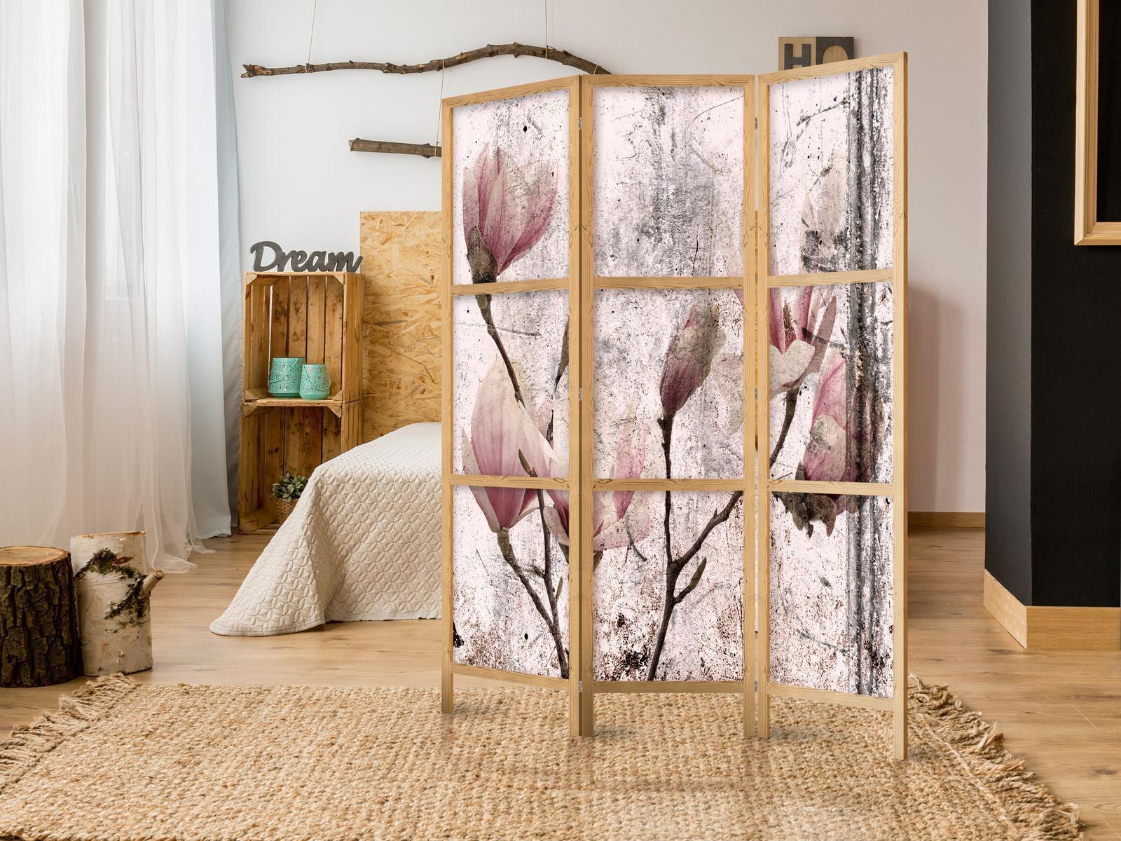 Japansk rumsavdelare - Vintage Magnolias I-Japanska rumsavdelare-Artgeist-peaceofhome.se