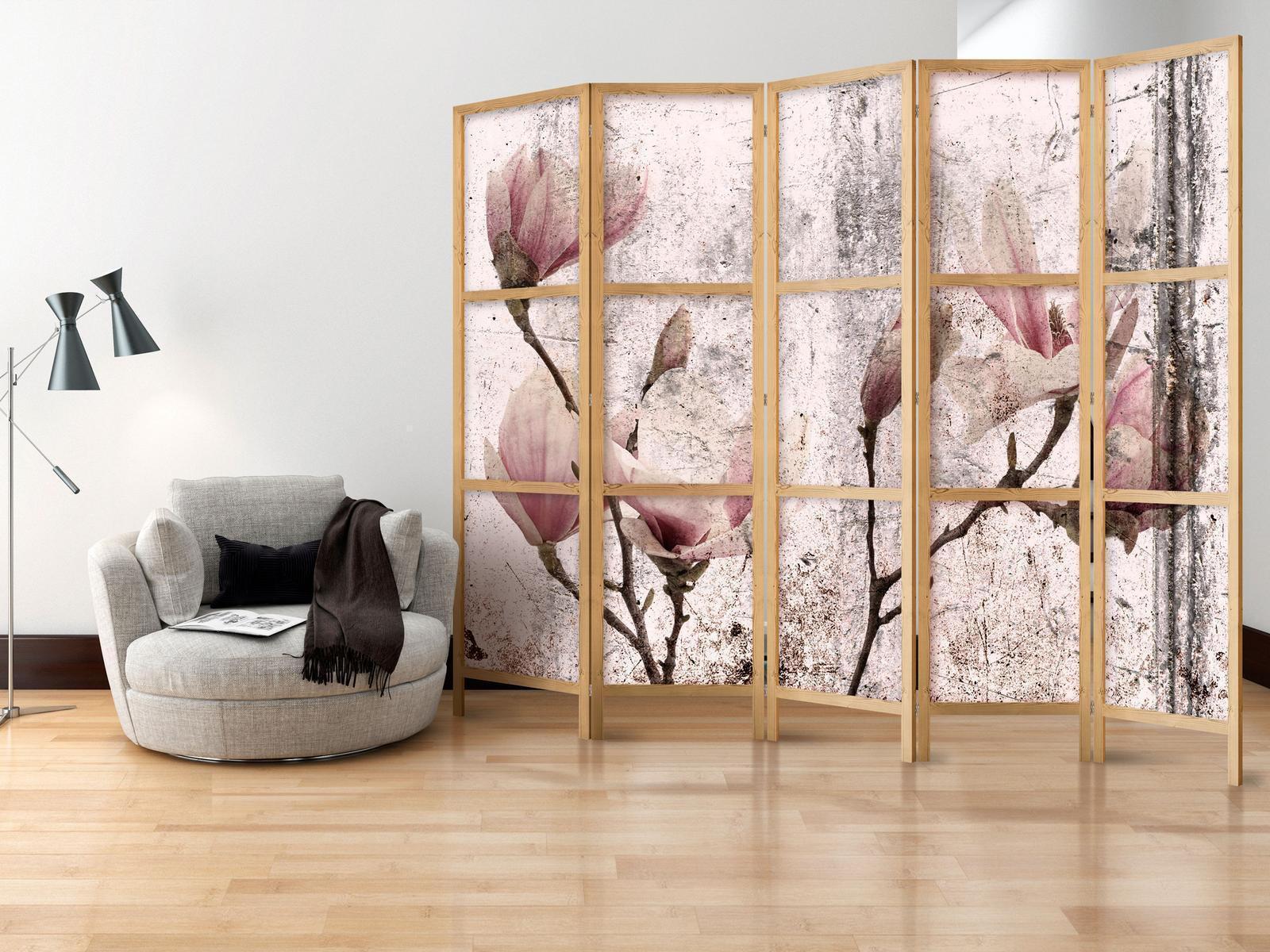 Japansk rumsavdelare - Vintage Magnolias II-Japanska rumsavdelare-Artgeist-peaceofhome.se