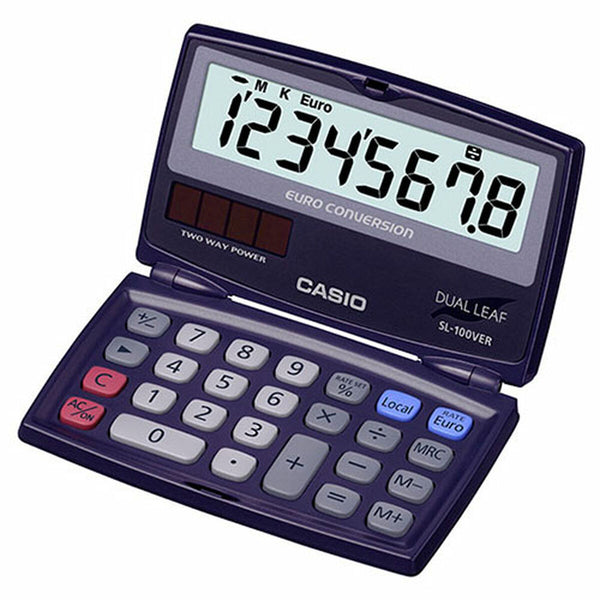 Kalkylator Casio Blå Ficka-Kontor och Kontorsmaterial, Kontorselektronik-Casio-peaceofhome.se