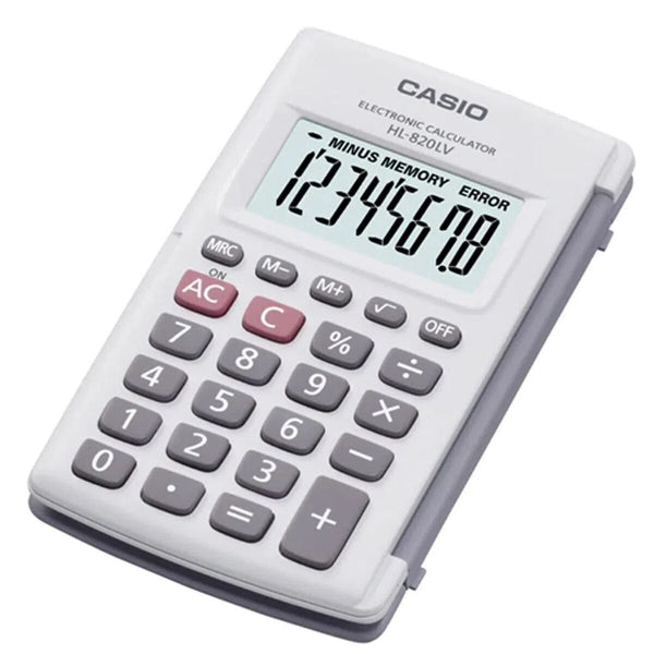 Kalkylator Casio HL-820LV-WE Grå Harts 10 x 6 cm-Kontor och Kontorsmaterial, Kontorselektronik-Casio-peaceofhome.se