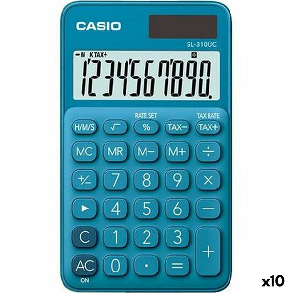 Kalkylator Casio SL-310UC Blå (10 antal)-Kontor och Kontorsmaterial, Kontorselektronik-Casio-peaceofhome.se