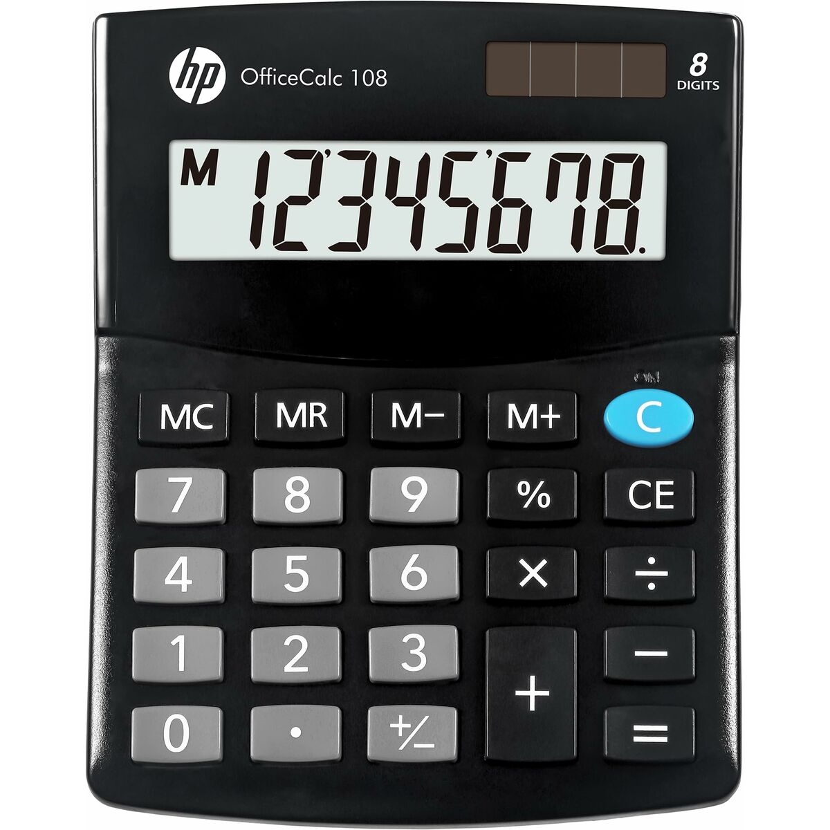 Kalkylator HP HPKOC108 Svart Plast-Kontor och Kontorsmaterial, Kontorselektronik-HP-peaceofhome.se