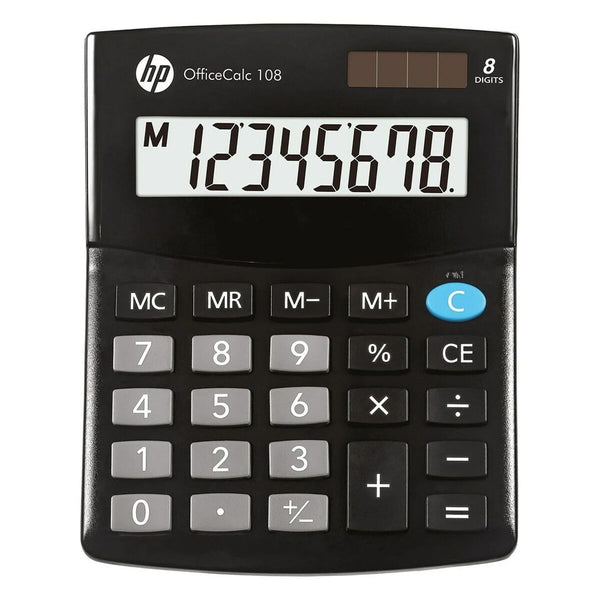 Kalkylator HP HPKOC108 Svart Plast-Kontor och Kontorsmaterial, Kontorselektronik-HP-peaceofhome.se