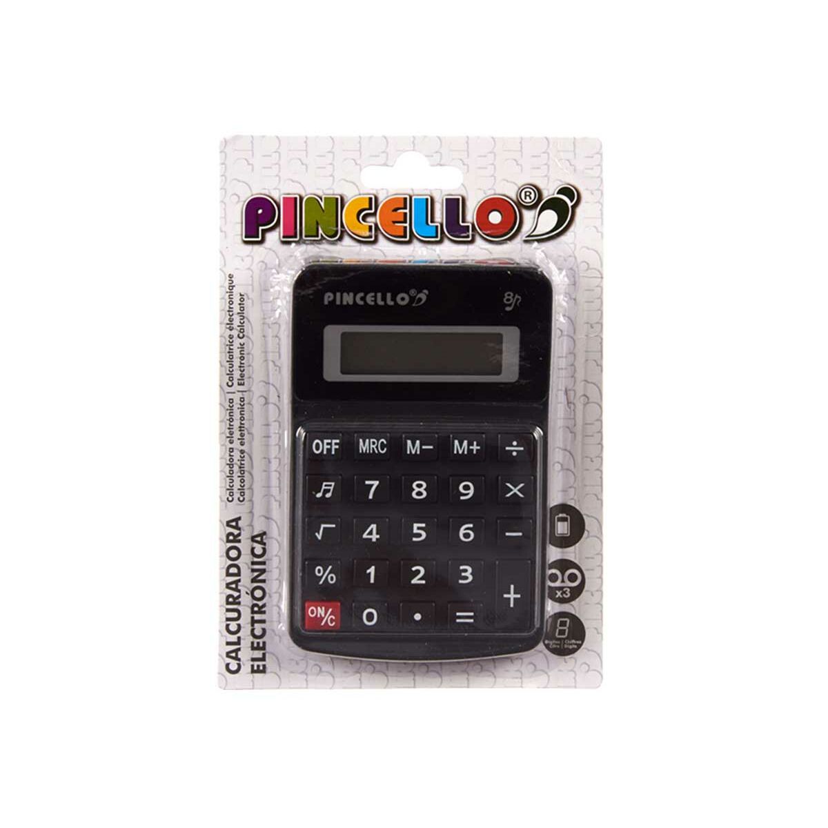 Kalkylator Pincello CN-185A CN-185A Vit Svart Plast 7,5 x 2,5 x 11,5 cm Sol Liten (36 antal)-Kontor och Kontorsmaterial, Kontorselektronik-Pincello-peaceofhome.se