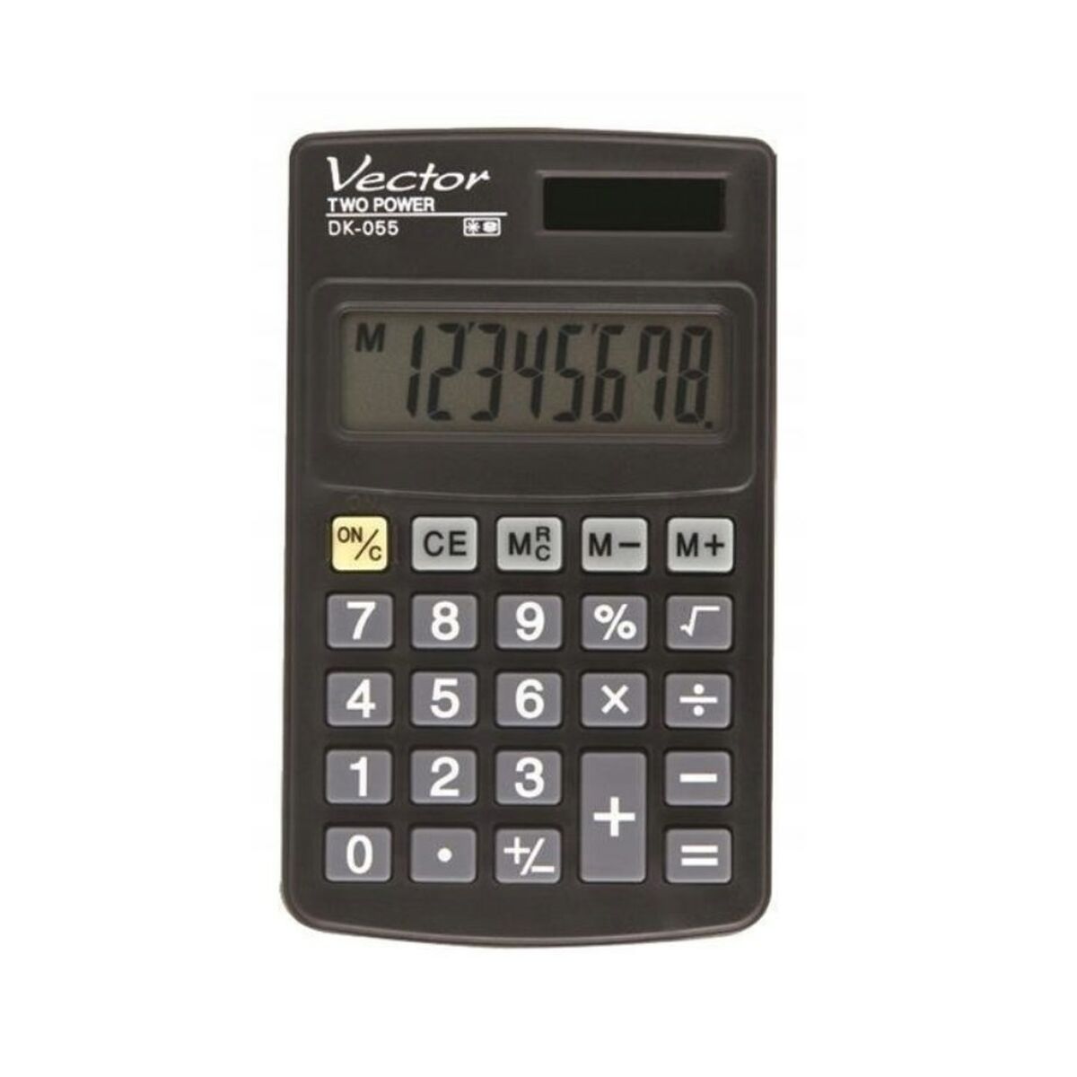 Kalkylator Vector DK-055 Svart Plast-Kontor och Kontorsmaterial, Kontorselektronik-Vector-peaceofhome.se