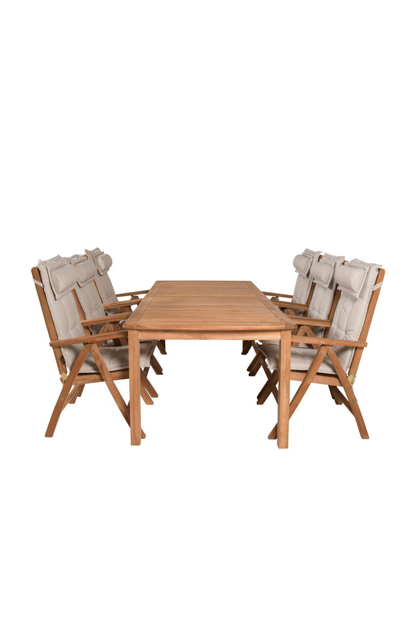 Kenya Rektangulär Matgrupp-GR Dining Set-Venture Home-peaceofhome.se