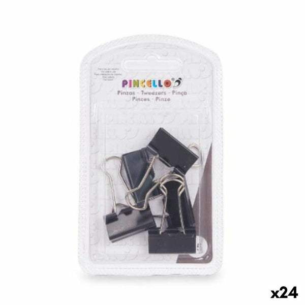 Klämmor Pincello 391 391 Svart Metall Gem Medium (24 antal)-Kontor och Kontorsmaterial, Kontorsmaterial-Pincello-peaceofhome.se
