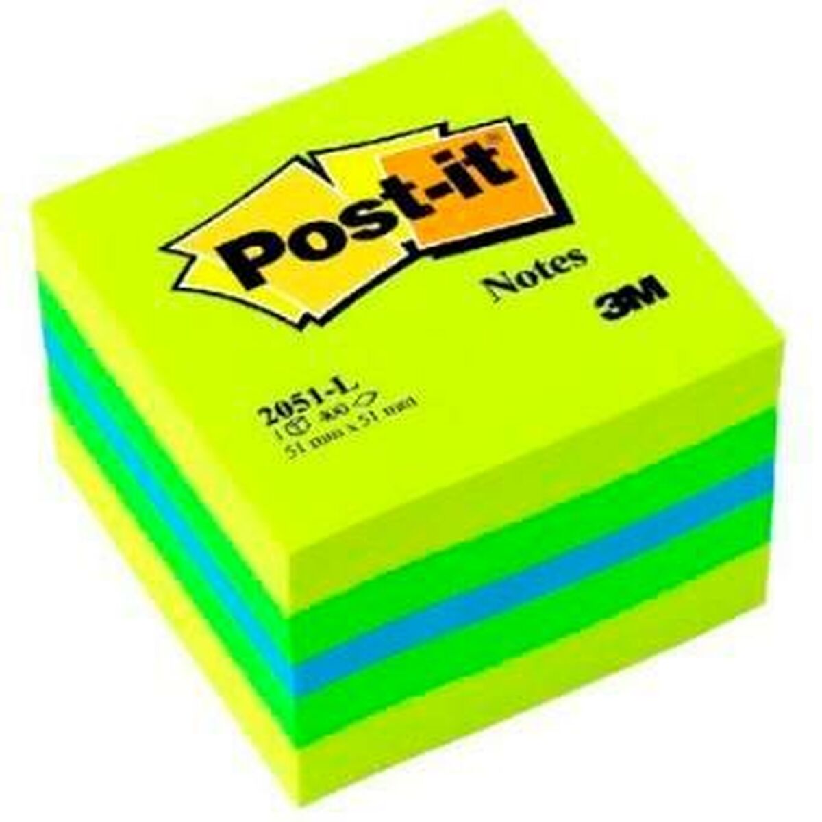 Klisterlappar Post-it 2051-L Multicolour 5,1 x 5,1 cm (24 antal)-Kontor och Kontorsmaterial, Pappersprodukter för kontoret-Post-it-peaceofhome.se