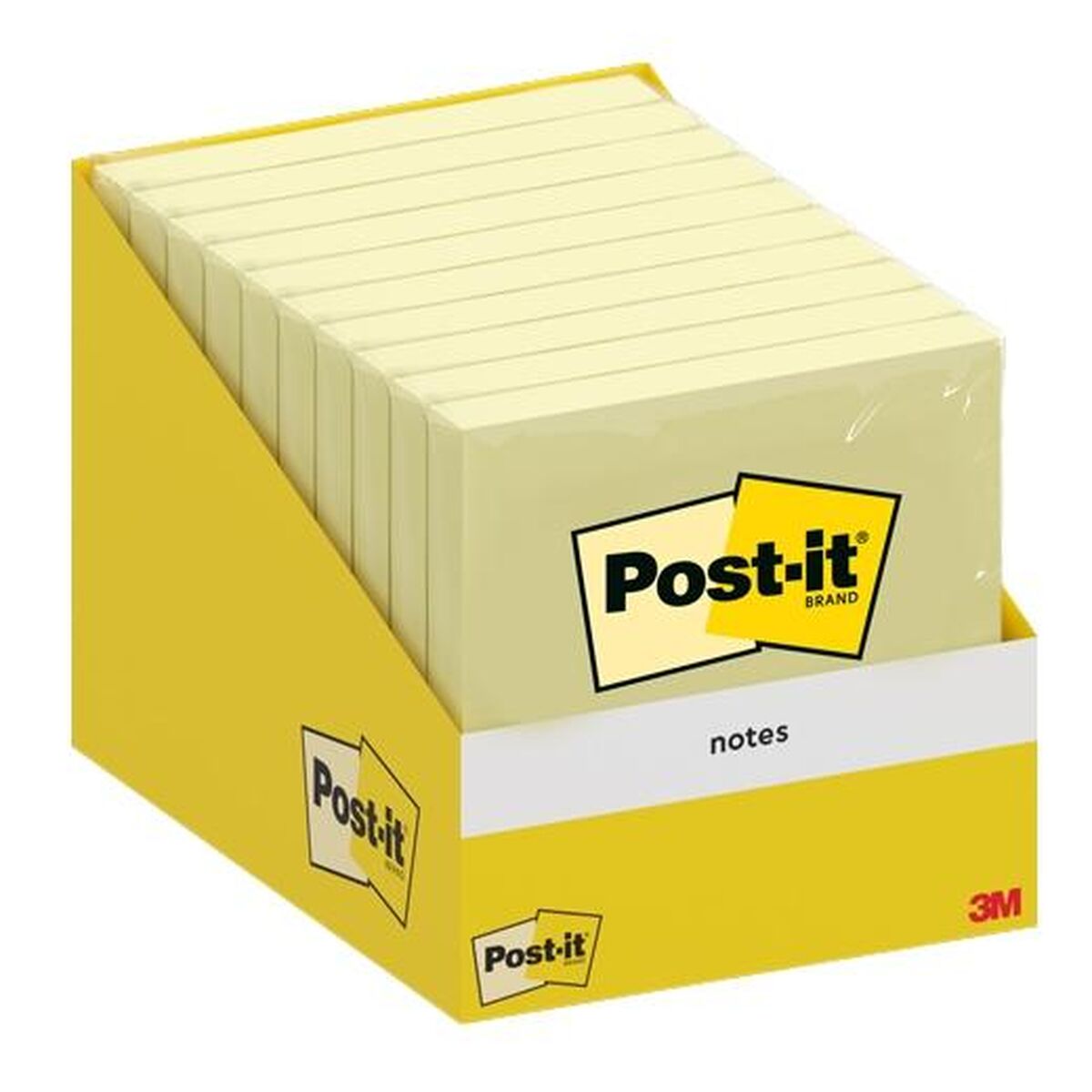 Klisterlappar Post-it Gul 76 x 76 mm 10 Delar (40 antal)-Kontor och Kontorsmaterial, Pappersprodukter för kontoret-Post-it-peaceofhome.se