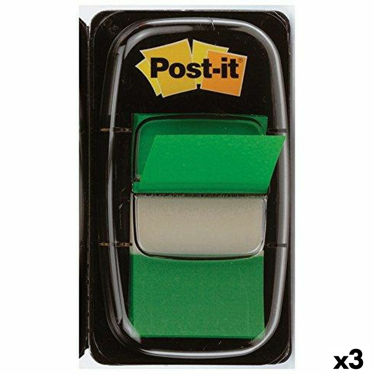 Klisterlappar Post-it Index 25 x 43 mm Grön (3 antal)-Kontor och Kontorsmaterial, Kontorsmaterial-Post-it-peaceofhome.se