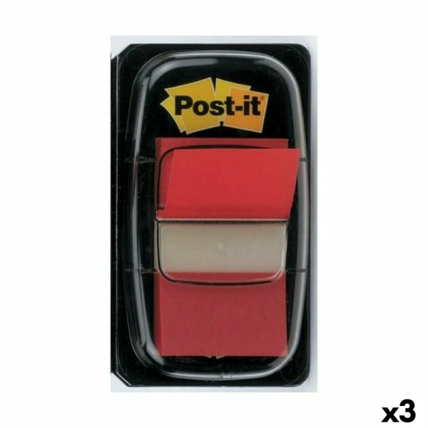 Klisterlappar Post-it Index 25 x 43 mm Röd (3 antal)-Kontor och Kontorsmaterial, Kontorsmaterial-Post-it-peaceofhome.se