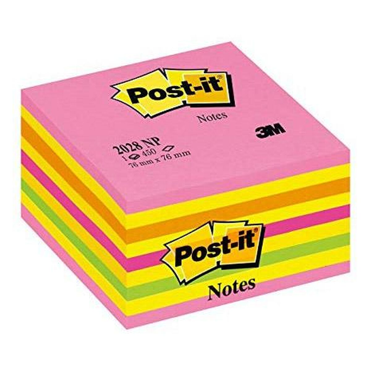 Klisterlappar Post-it Rosa 76 x 76 mm (72 Antal)-Kontor och Kontorsmaterial, Pappersprodukter för kontoret-Post-it-peaceofhome.se