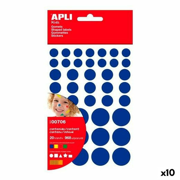 Klistermärken Apli Gomets Multicolour Geometrisk 20 Blad (10 antal)-Kontor och Kontorsmaterial, Kontorsmaterial-Apli-peaceofhome.se