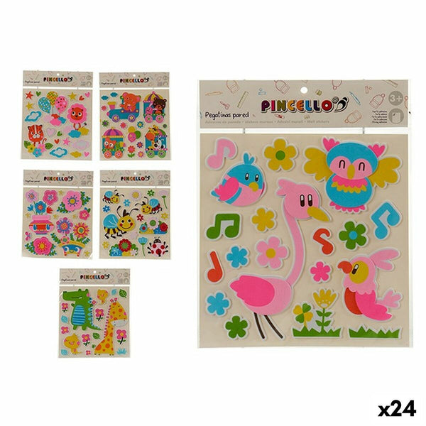 Klistermärken Multicolour 32 x 1 x 38 cm (24 antal)-Leksaker och spel, Kreativa aktiviteter-Pincello-peaceofhome.se