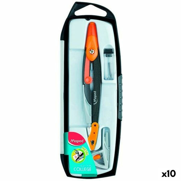 Kompass Maped 3 Delar (10 antal)-Kontor och Kontorsmaterial, Skol- och utbildningsmaterial-Maped-peaceofhome.se
