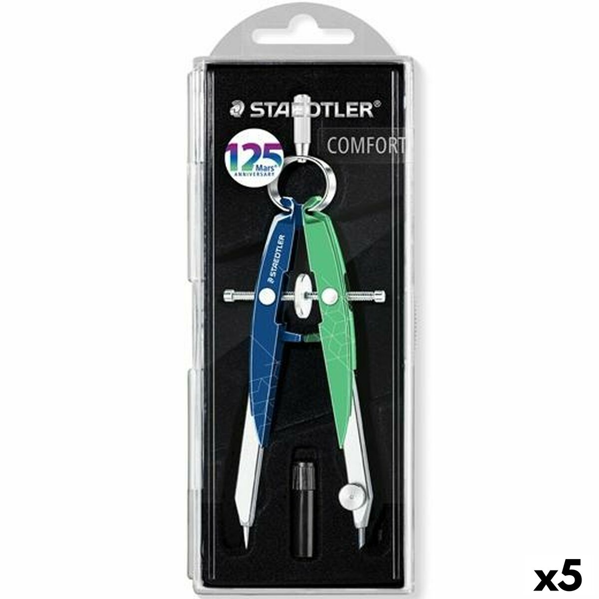 Kompass Staedtler MARS Blå Grön (5 antal)-Kontor och Kontorsmaterial, Skol- och utbildningsmaterial-Staedtler-peaceofhome.se