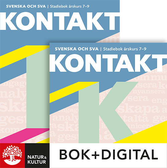 Kontakt svenska 7-9 Paket Bok+Digital-Digitala böcker-Natur & Kultur Digital-peaceofhome.se