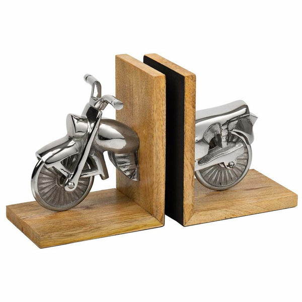 Könyvtámasz Alexandra House Living Aluminium Mangoträ Motorcykel 10 x 17 x 30 cm-Kontor och Kontorsmaterial, Kontorsmaterial-Alexandra House Living-peaceofhome.se