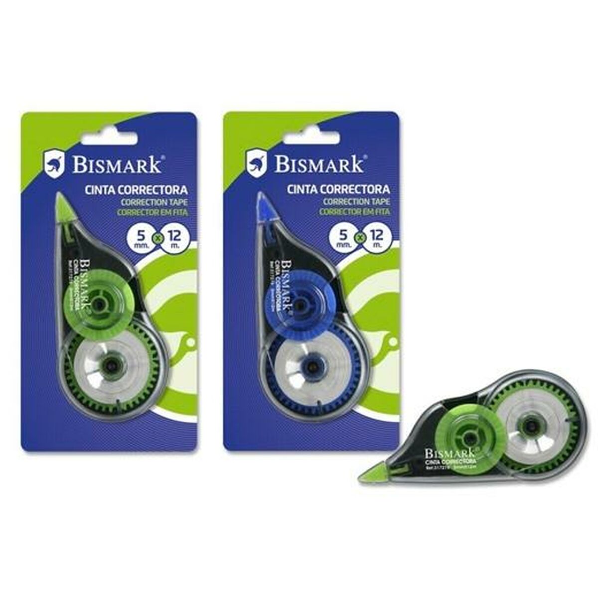 Korrigeringstejp Bismark 5 mm 12 m (24 antal)-Kontor och Kontorsmaterial, Kulspetspennor, pennor och skrivverktyg-Bismark-peaceofhome.se